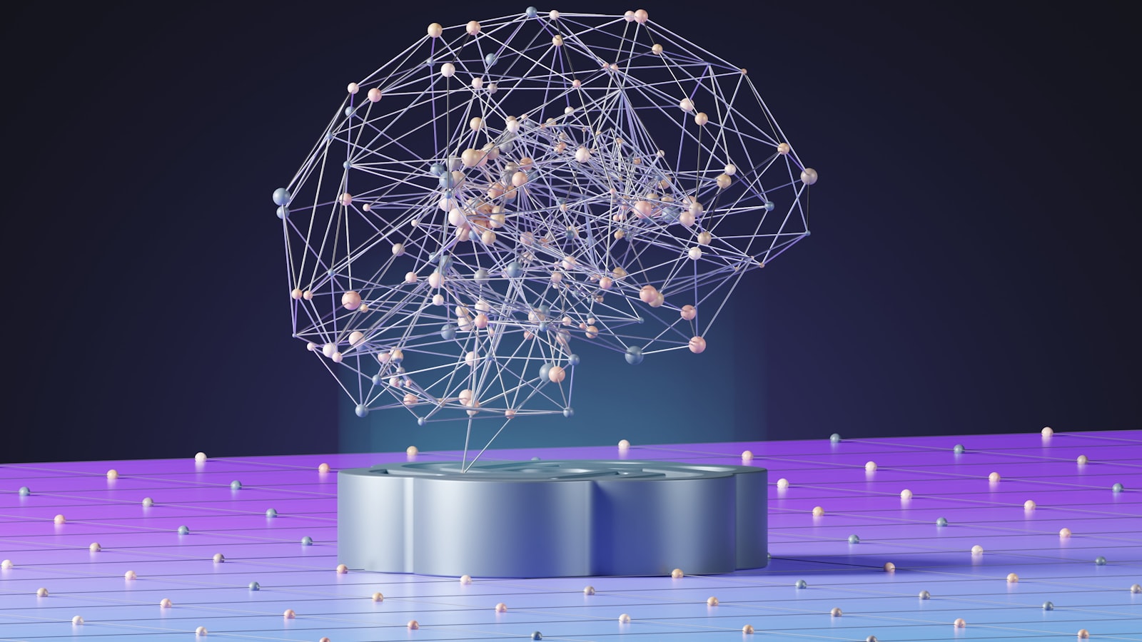 Abstract AI network visualisation